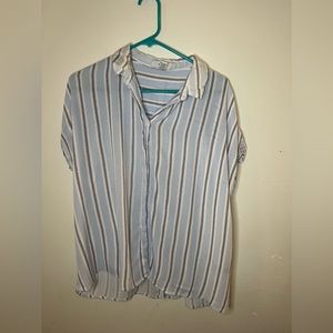 Forever 21 striped button I’m up top